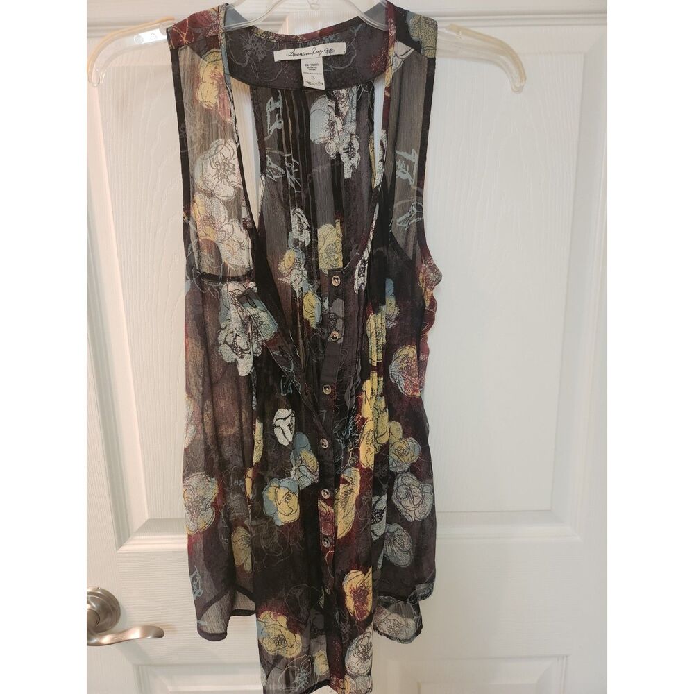 American Rag Sheer Casual Summer Top Size Small
